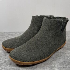 Glerups Mens Dark Forest Boot Honey Rubber Sole EU 43 US 10 Slip On Shoes